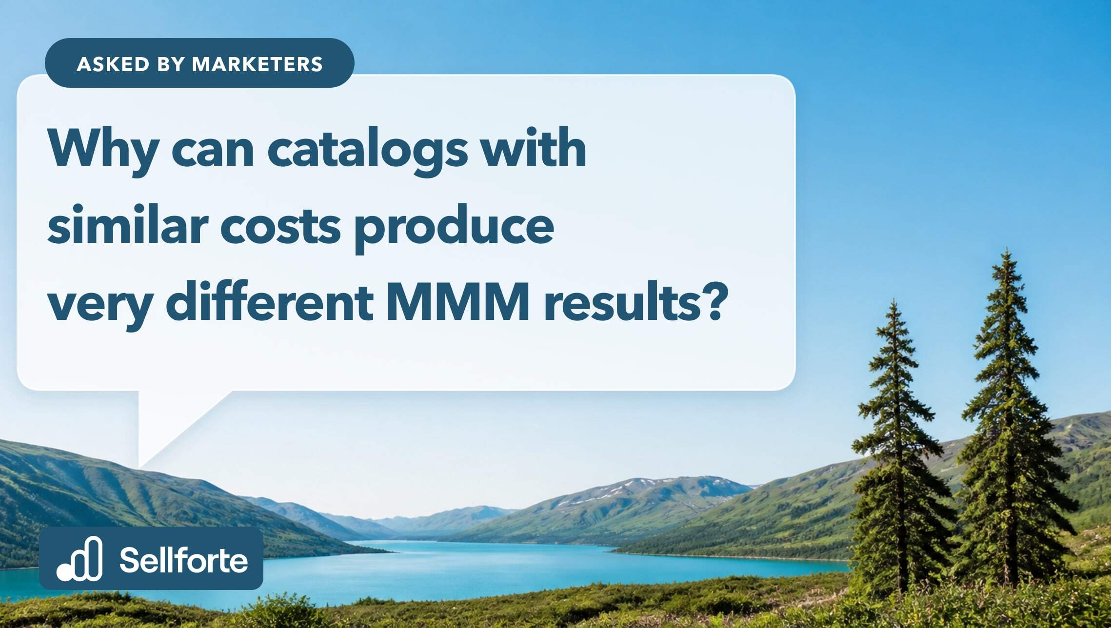 Why can catalogs with similar costs produce very different MMM results?