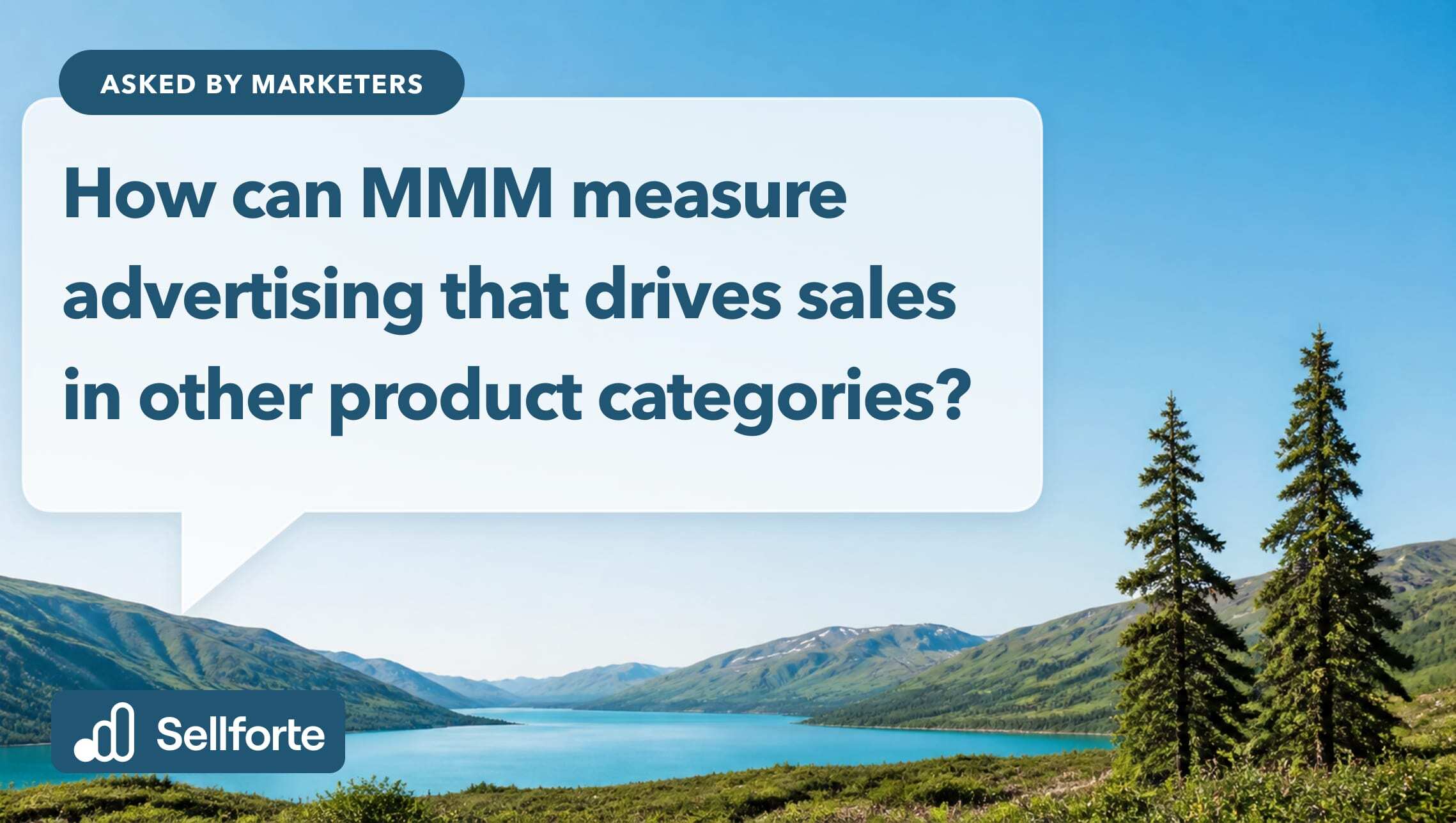 How can MMM measure advertising that drives sales in other product categories?