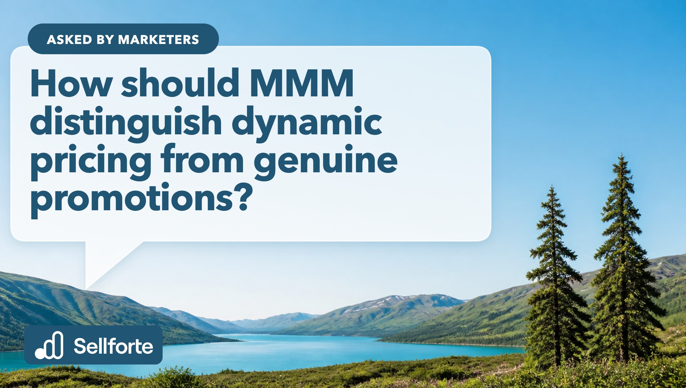 How should MMM distinguish dynamic pricing from genuine promotions?