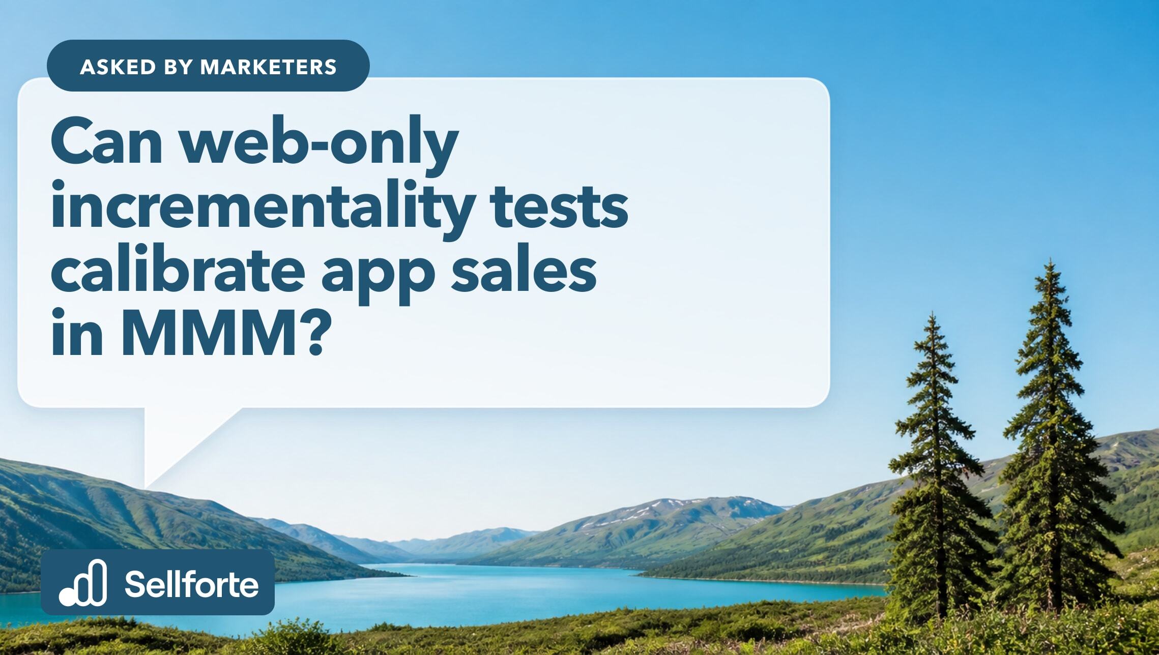 Can web-only incrementality tests calibrate app sales in MMM?