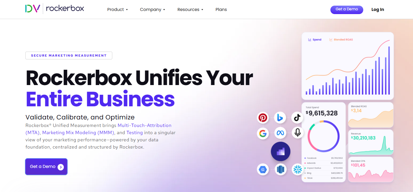Rockerbox Website hero