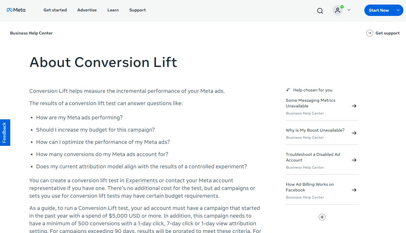 Meta Conversion Lift Study