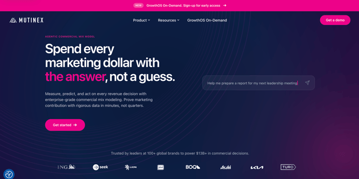 Mutinex website