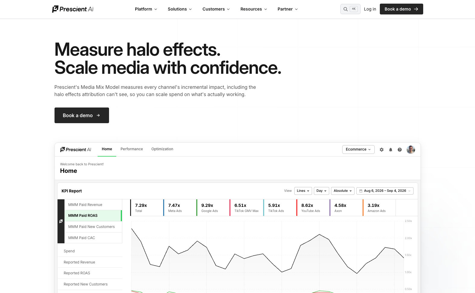 Prescient AI website screenshot 2026-09-04