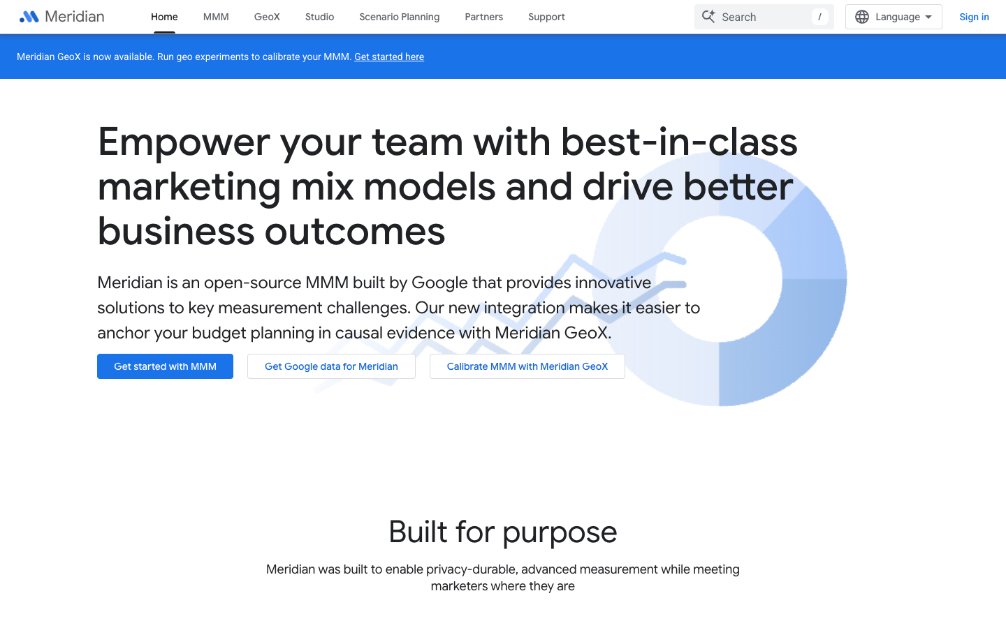 Meridian website