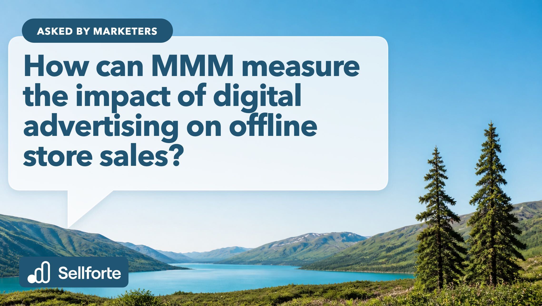 How can MMM measure the impact of digital advertising on offline store sales?