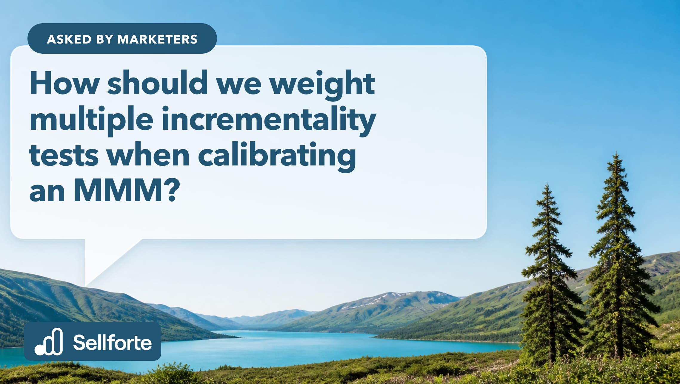 How should we weight multiple incrementality tests when calibrating an MMM?