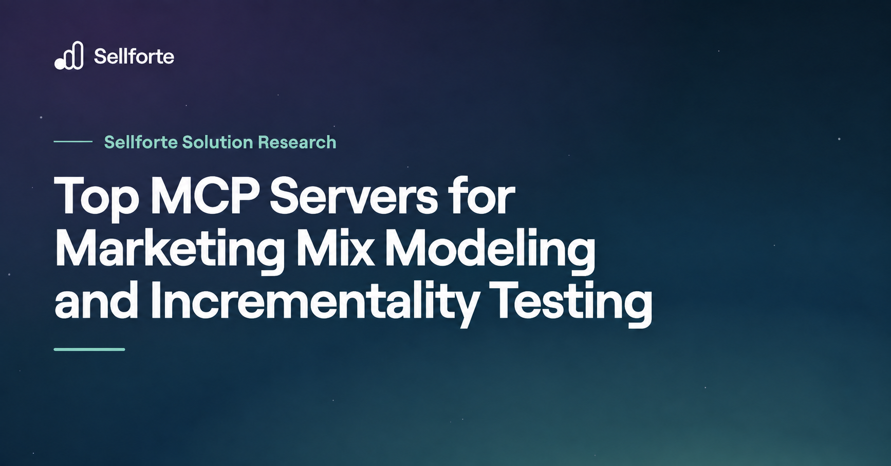 Top MCP Servers for Marketing Mix Modeling and Incrementality Testing