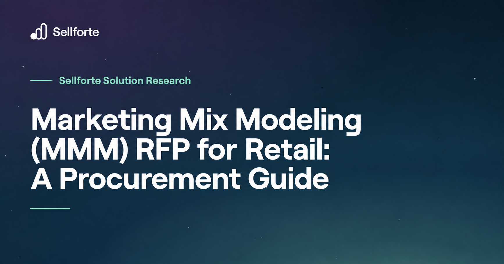 Marketing Mix Modeling (MMM) RFP for Retail: A Procurement Guide